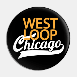 West Loop Chicago - Minimal Logo DesigWest Loop Chicago - Classic Logo Design - Chicago Neighborhood Seriesn - Chicago Neighborhood Series Pin