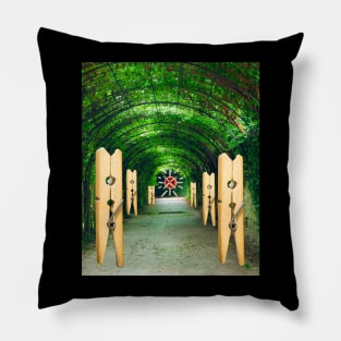 CLOTHESPIN TUNNEL GUARDS Pillow