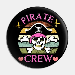 Pirate Crew Skull Girl Halloween Costume Crew Back To School Pin