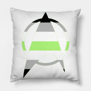 Agender Starfleet Pride Pillow