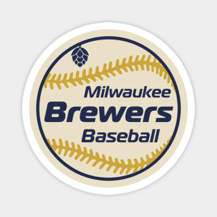 Brewers 80s Retro Ball Magnet