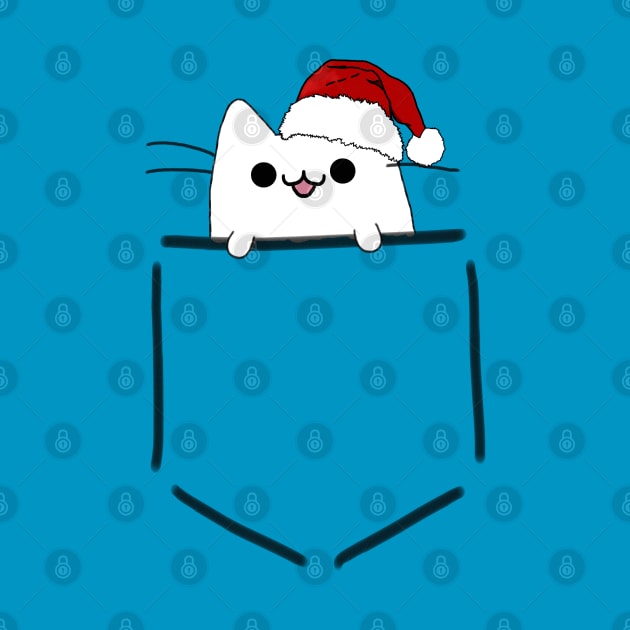 Christmas pocket cat by HoloSayer