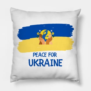 Peace for Ukraine Pillow