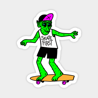 SKATE FIRST Magnet