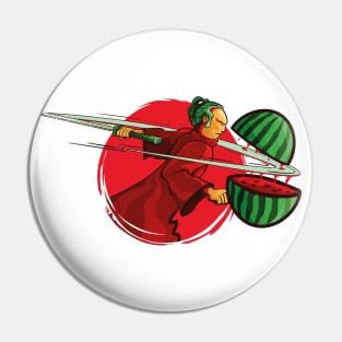 Hello summer samurai Pin