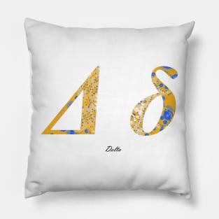 Delta Greek Alphabet Pillow