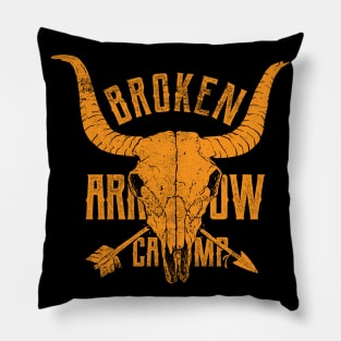 Broken Arrow Camp - distressed Pillow