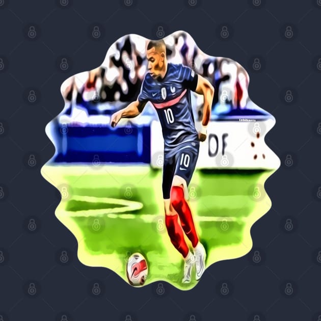 Kylian Mbappe Champion World 2022 by Lebihanto