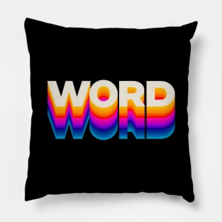 4 Letter Words - Word Pillow