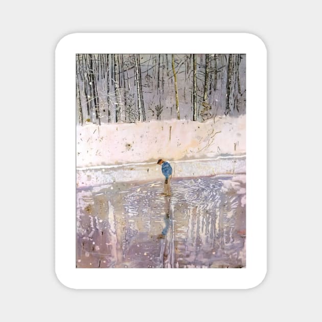 blotter - Peter Doig Magnet by Bequeat