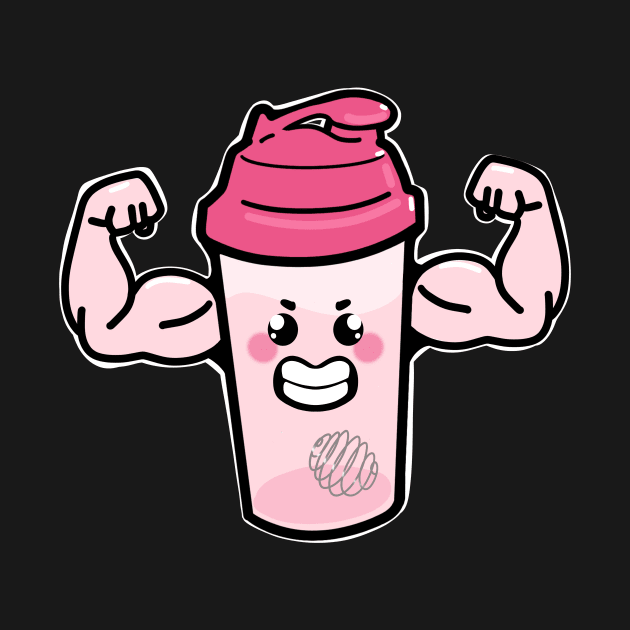 Protein Shaker gym bro by SusanaDesigns