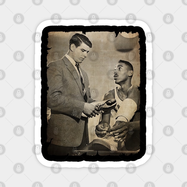 Wilt Chamberlain and John Anderson Vintage Magnet by Milu Milu