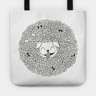 Dog and bones Tote