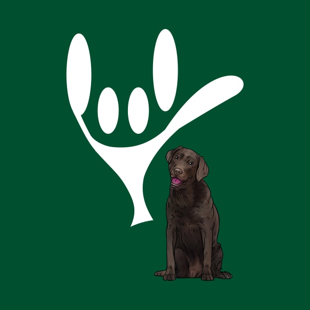 ASL Sign Language Love Chocolate Labrador Retrievers by whyitsme