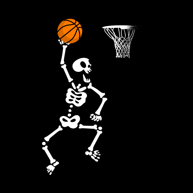 basketball skeleton halloween by danieldamssm