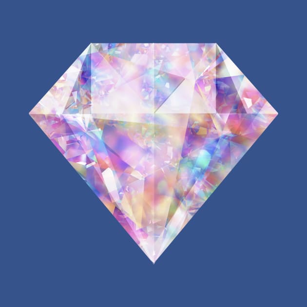 Sparkly Glittering Colorful Diamond by Alice_Wieckowska