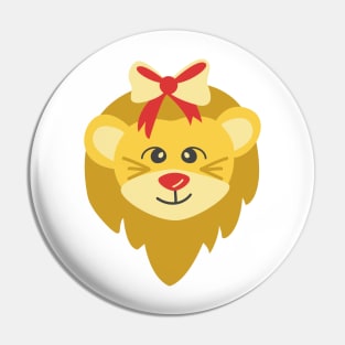 Cute Christmas Lion Pin