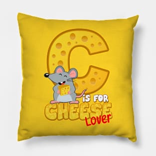 C is for Cheese Lover Pillow