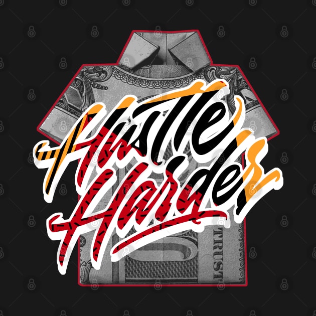 Hustle Harder Cardinal Retro by funandgames