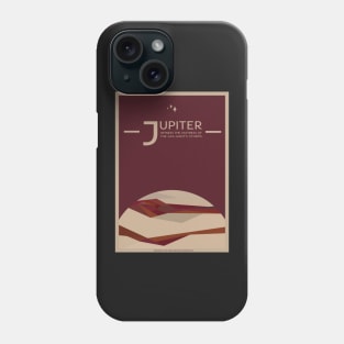 Art Deco Space Travel Poster - Jupiter Phone Case