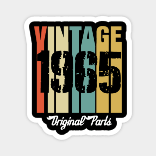 Vintage 1965 Original Parts Retro Vintage Birthday Gifts 55s Magnet