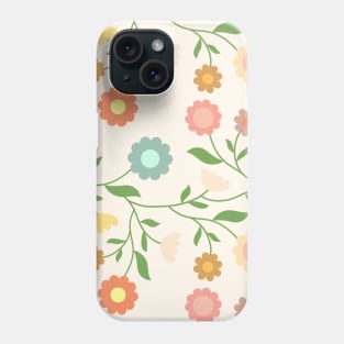 Pretty Floral Ivory Phone Case
