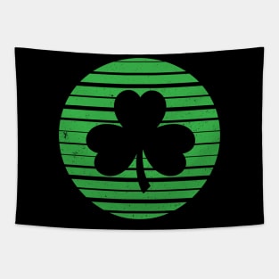 Vintage Shamrock Silhouette - St. Patricks Day Tapestry