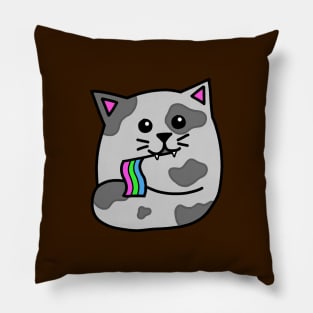 polysexual pride flag cat Pillow