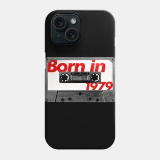 Born in 1979  ///// Retro Style Cassette Birthday Gift Design Phone Case