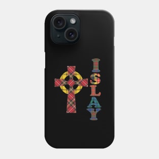 Tartan Islay and Celtic Christian Cross Phone Case