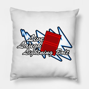 Live Laugh Lightning Bolt Pillow