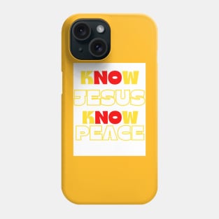 Know Jesus Know Peace 2024 Phone Case