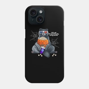 British cute cat in 3D glasses Phone Case