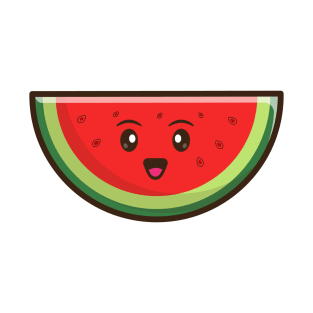 Kawaii Cute Watermelon Cartoon T-Shirt