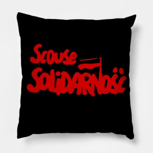 Scouse Solidarnosc (Scouse Solidarity Red) Pillow