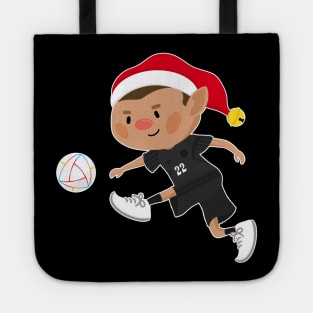 Denmark football Christmas elf. Football World Cup soccer T-Shirt Tote