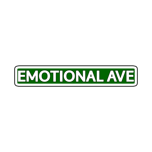 Emotional Ave Street Sign by Mookle