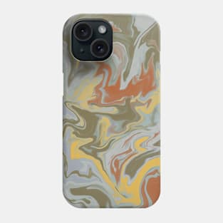 Shades of Cool and Warm Dreamy Pastels Aesthetic Marble Pattern Phone Case