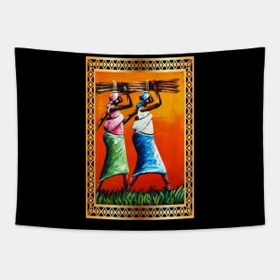 African Woman Artwork, Black History Tapestry