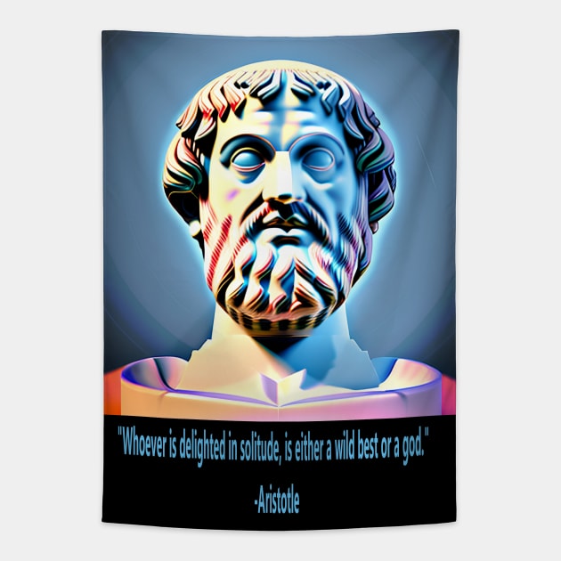 Aristotle Quote Tapestry by Trip Tank