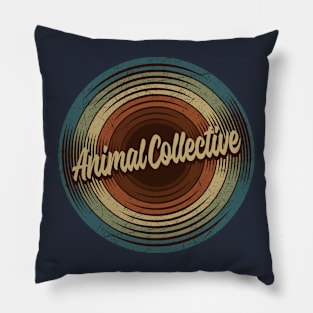 Animal Collective Vintage Vinyl Pillow