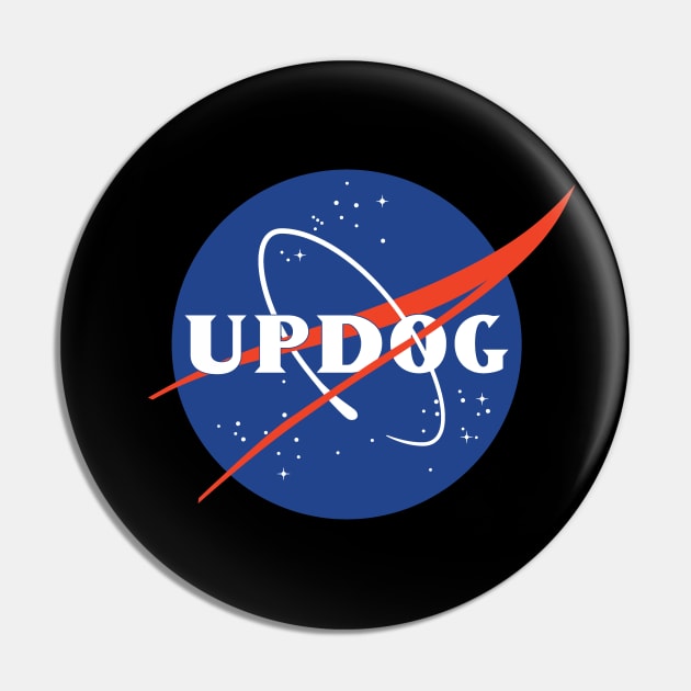 Spacey Updog Pin by DCLawrenceUK