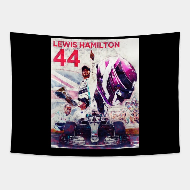 Lewis W11 Tapestry by throwback