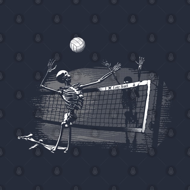 Scary Spooky Skeleton Volleyball by cjboco