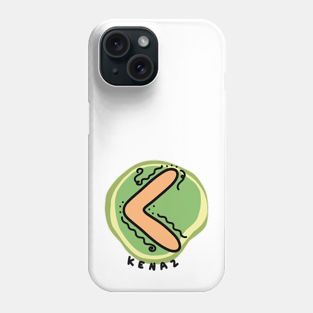 KENAZ Rune Colorful Doodles Phone Case by El Onix