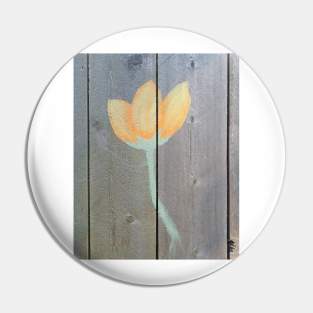 Flower on Fence Pin