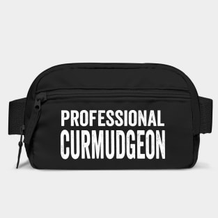 Professional Curmudgeon, funny sarcastic design Bag