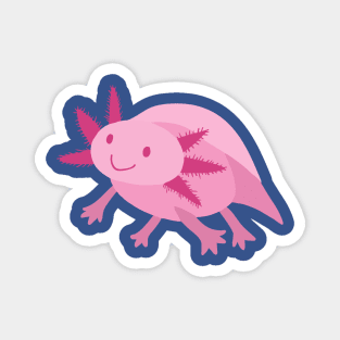 Pink Axolotl Magnet