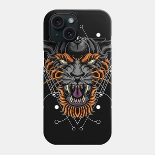 HOLY TIGER SACRED GEOMETRY Phone Case