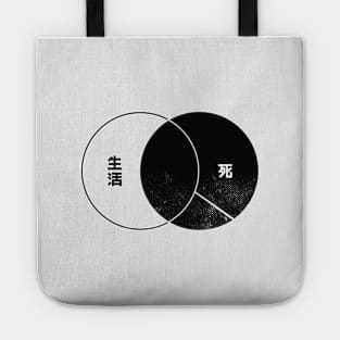 Life and Death Kanji Tote